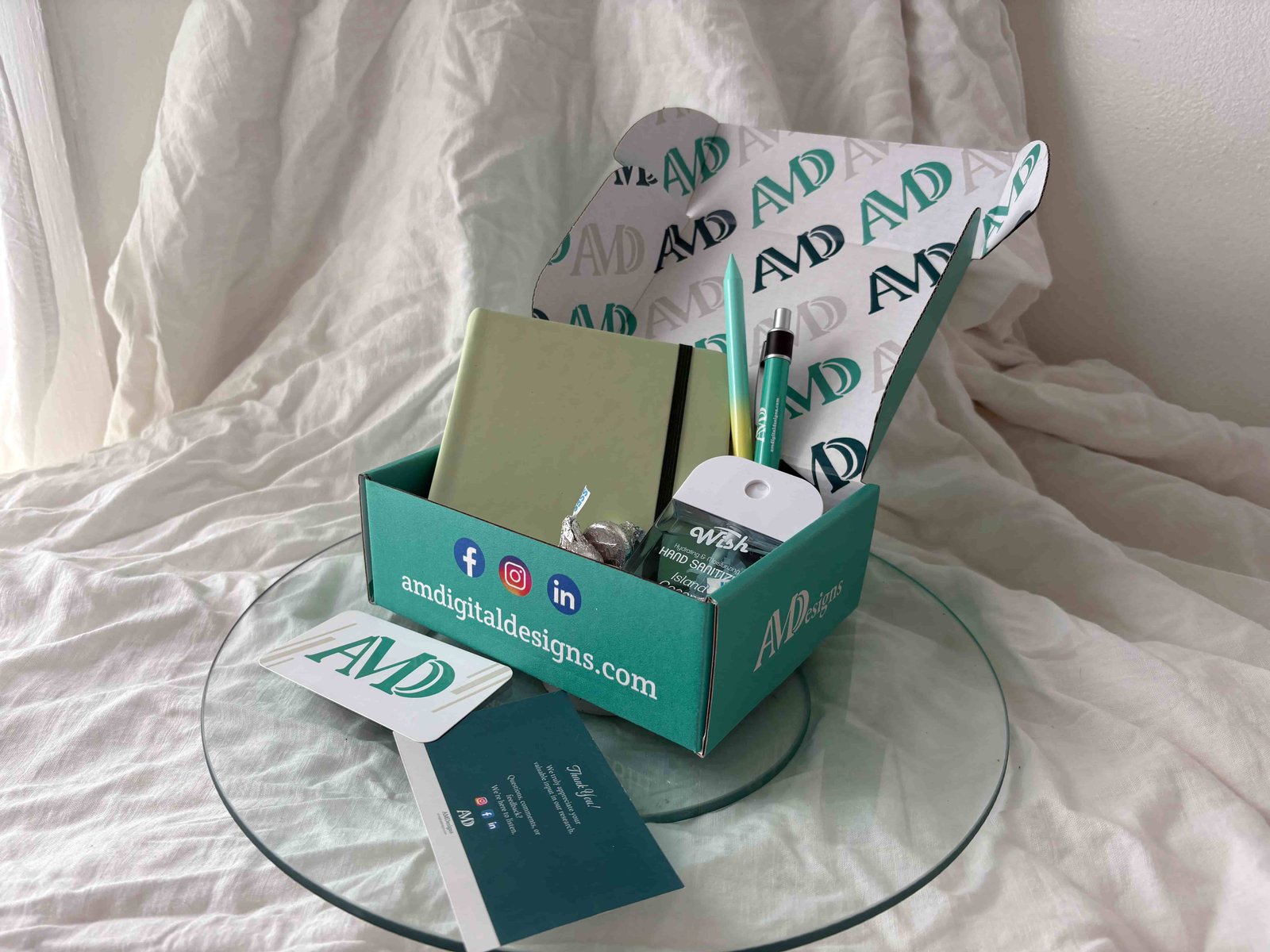 Physical participant onboarding kit packaging