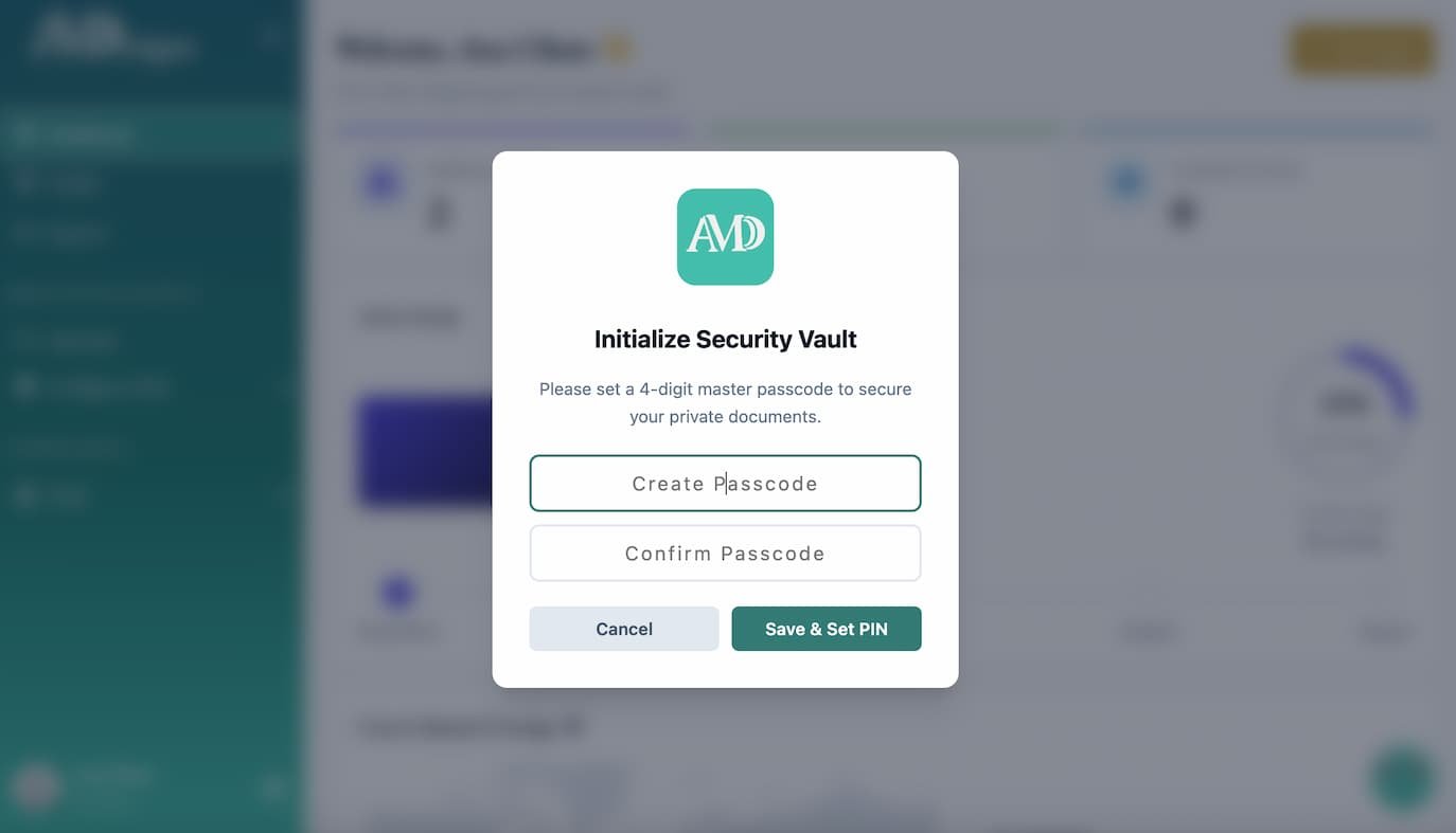 Platform Vault TOTP Two-Factor Authentication setup screen