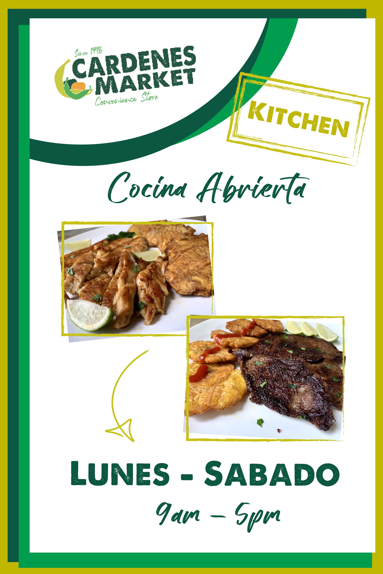 Cardenes Kitchen promotional poster design
