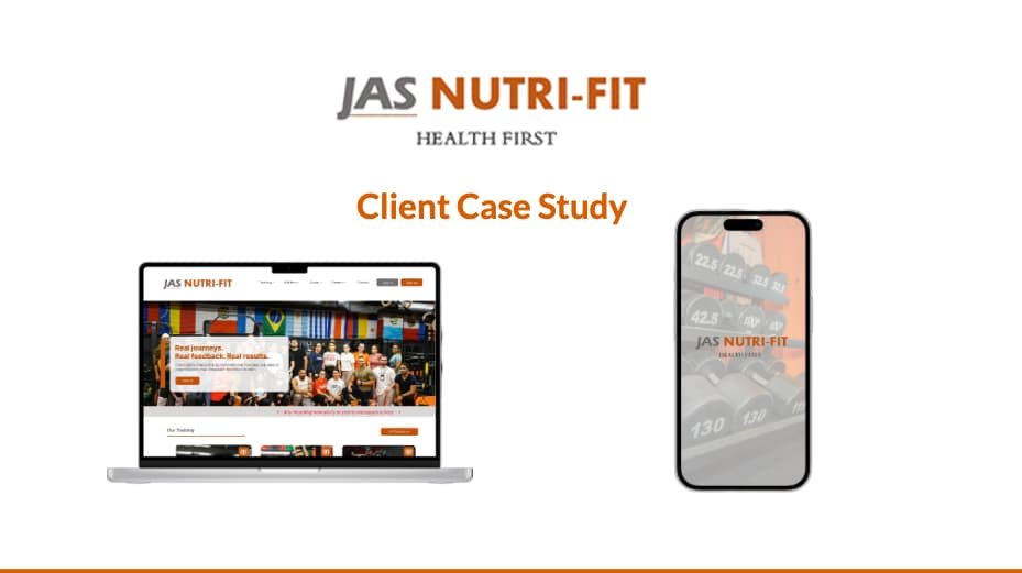 JasNutri-Fit website redesign hero overview