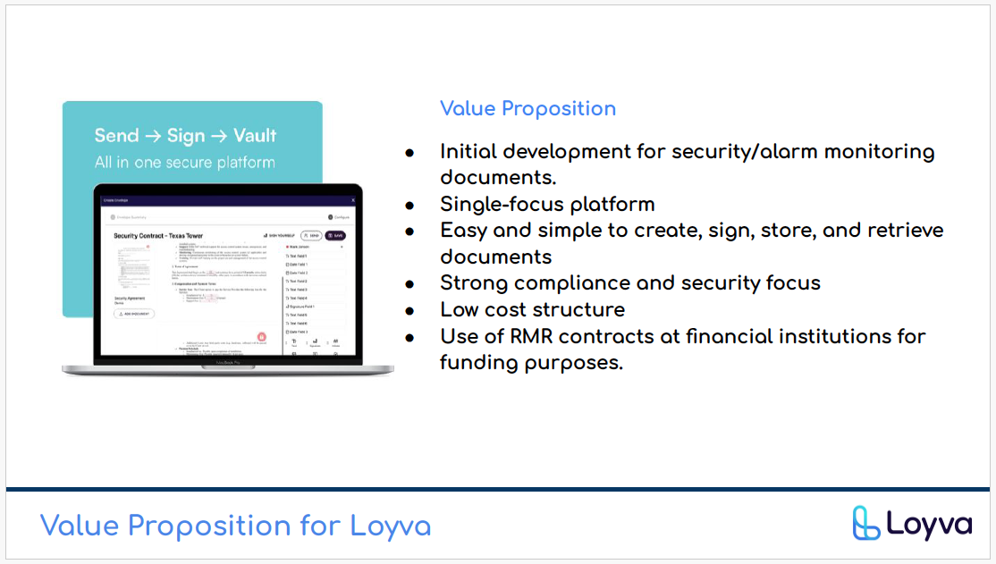 Loyva core value proposition pillars: Efficiency, Compliance, Growth