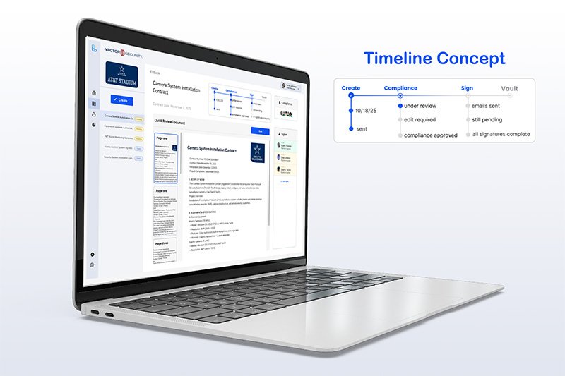 Intelligent contract signing timeline mapping